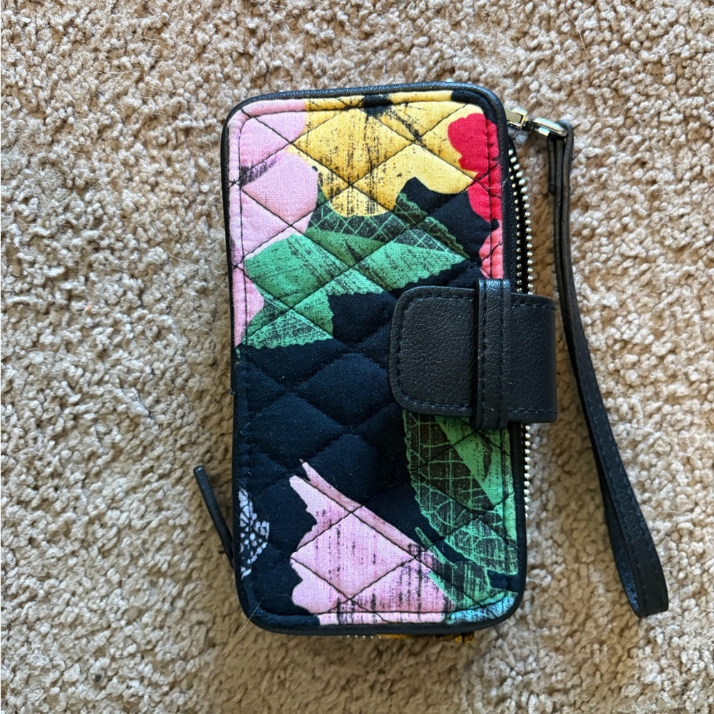 Vera Bradley Floral Quilted Phone Case with Wristlet